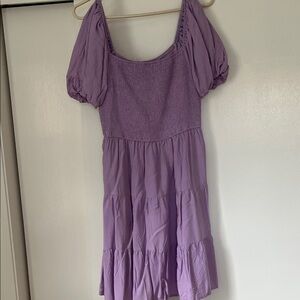 Elegant Lavender Casual Dress